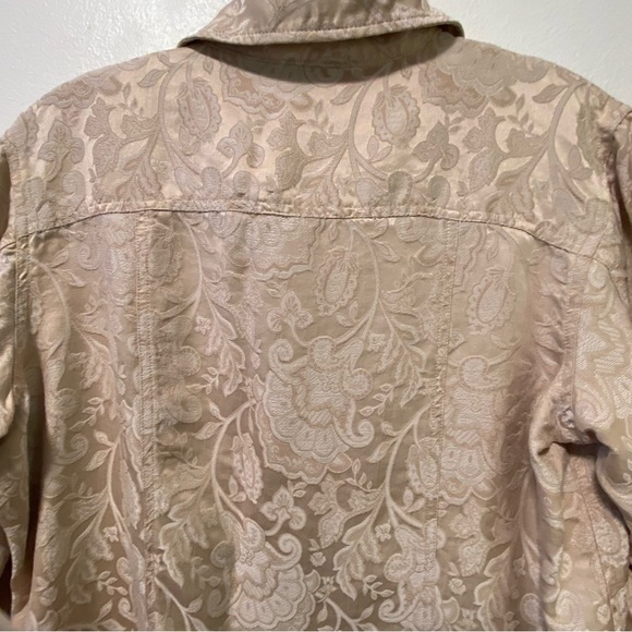 Chico’s Shirt Jacket Size 2 (Large) Women’s Button Up‎ Flap Pockets - Picture 8 of 8